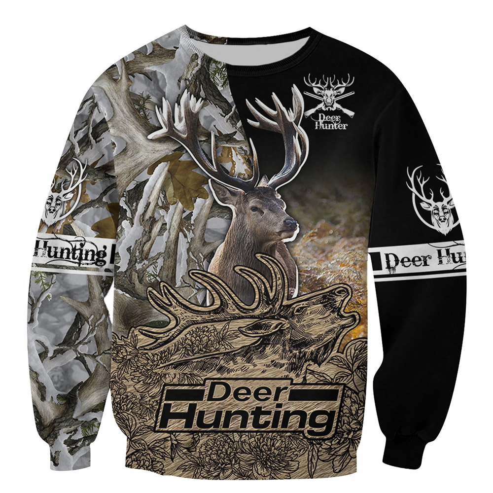 Deer Hunting At Night 1 3D T-Shirt, Hoodie, Zip Hoodie, Sweatshirt For Mens And Womans