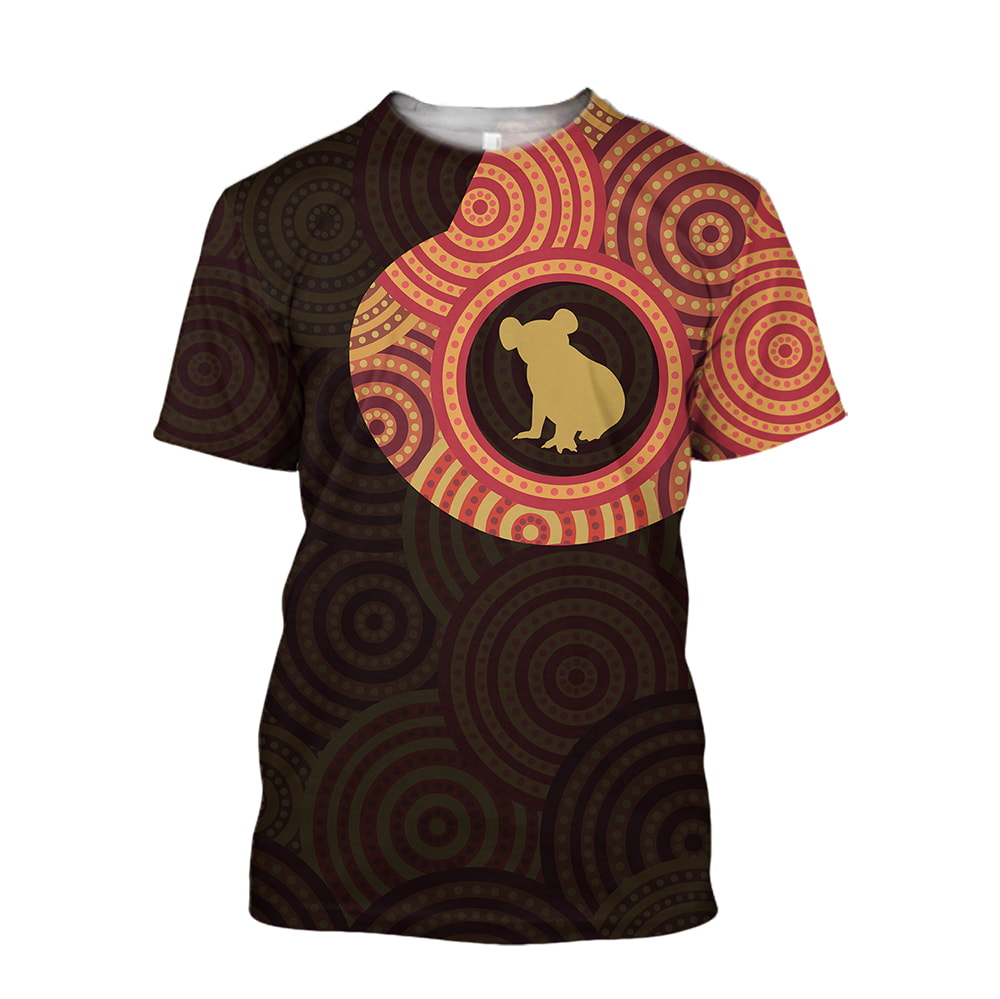 Australia In My Heart Aboriginal Tattoo Koala 3D Hoodie, T-Shirt, Zip Hoodie, Sweatshirt For Men and Women