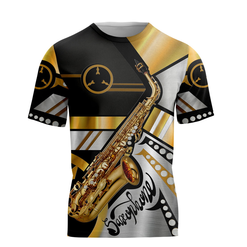 Beautiful Saxophone Gold 3D Hoodie, T-Shirt, Zip Hoodie, Sweatshirt For Men and Women