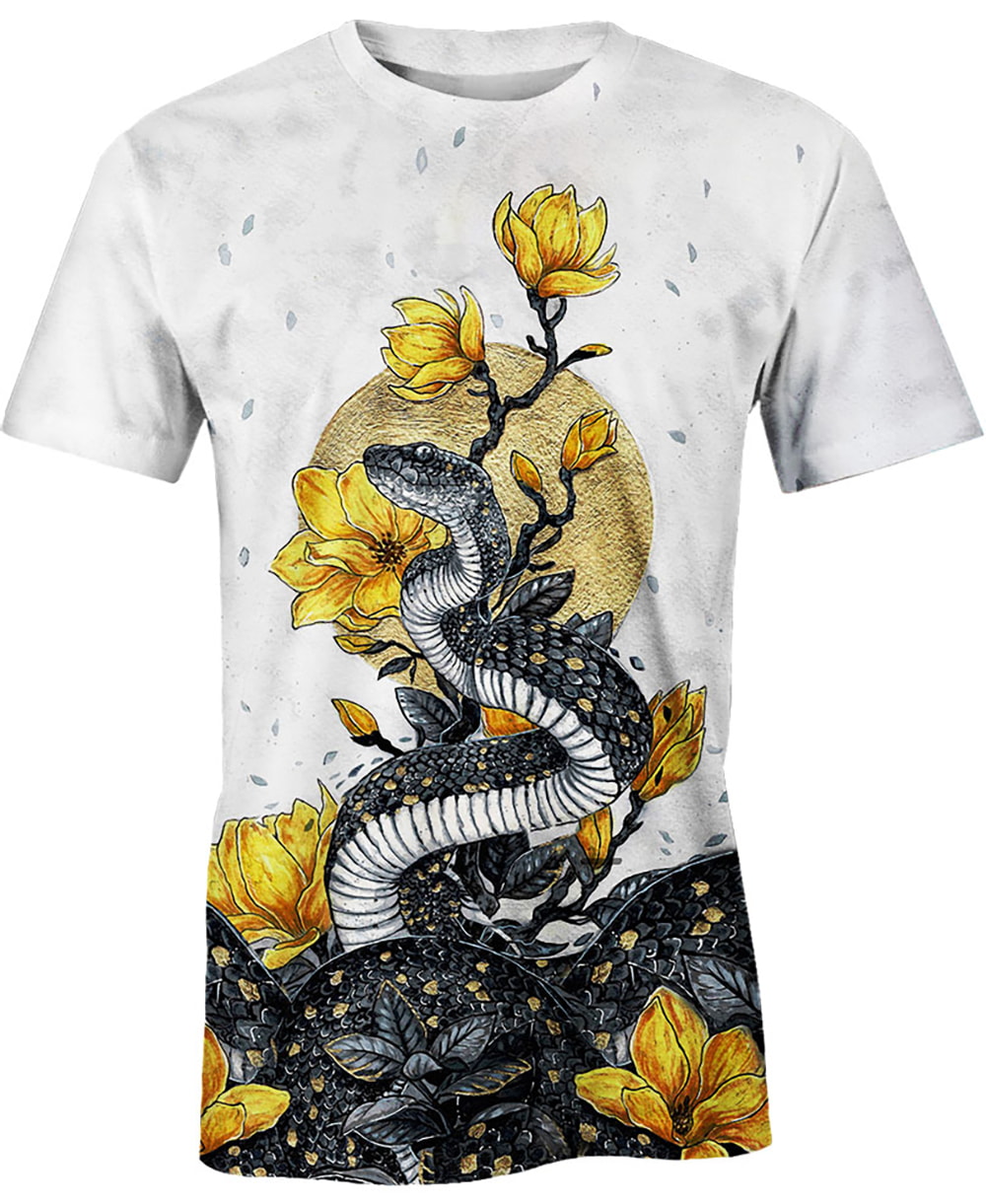 Bloom Snake Japan Ochna Integerrima 3D Hoodie, T-Shirt, Zip Hoodie, Sweatshirt For Men and Women