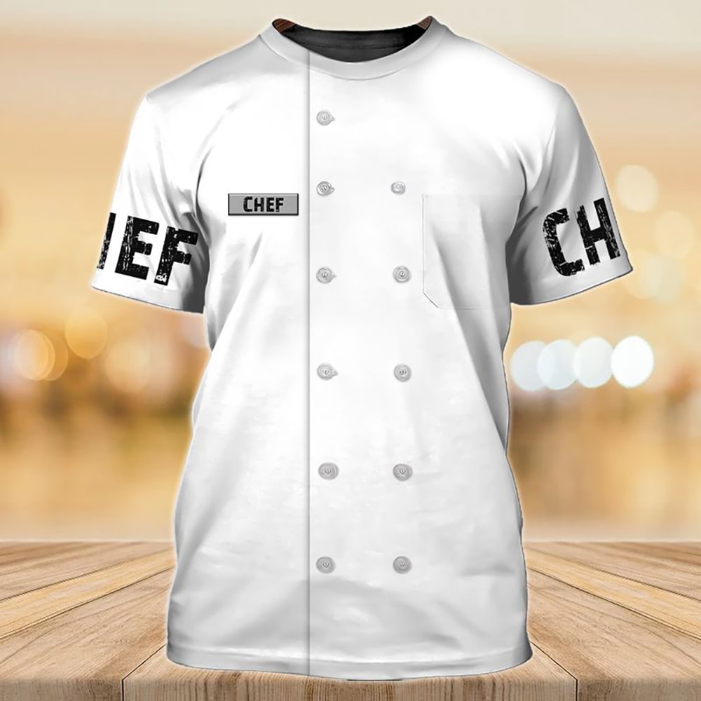 Chef White Uniform 3D Hoodie, T-Shirt, Zip Hoodie, Sweatshirt For Men And Women