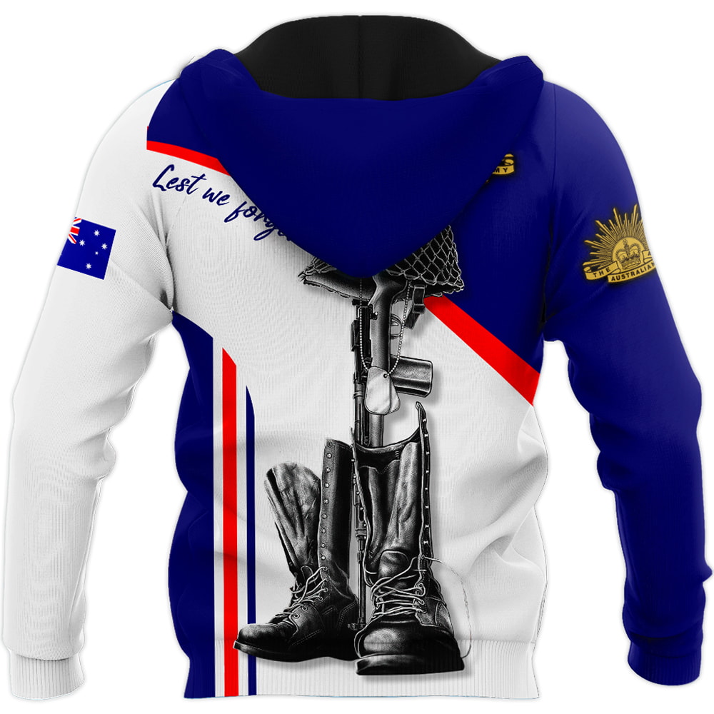 Anzac Day Army Lest We Forget 3D Hoodie, T-Shirt, Zip Hoodie, Sweatshirt For Men and Women
