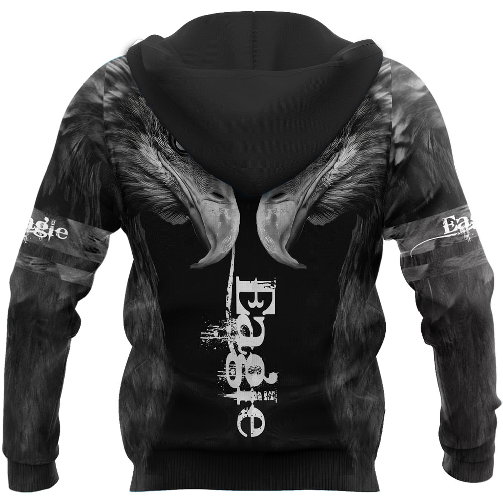 Awesome Eagle Tattoo Reflection 3D Hoodie, T-Shirt, Zip Hoodie, Sweatshirt For Men and Women