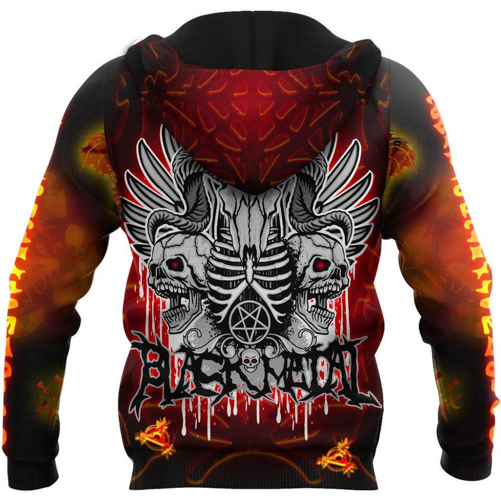 Black Mental Skull Wings Melting 3D Hoodie, T-Shirt, Zip Hoodie, Sweatshirt For Men and Women