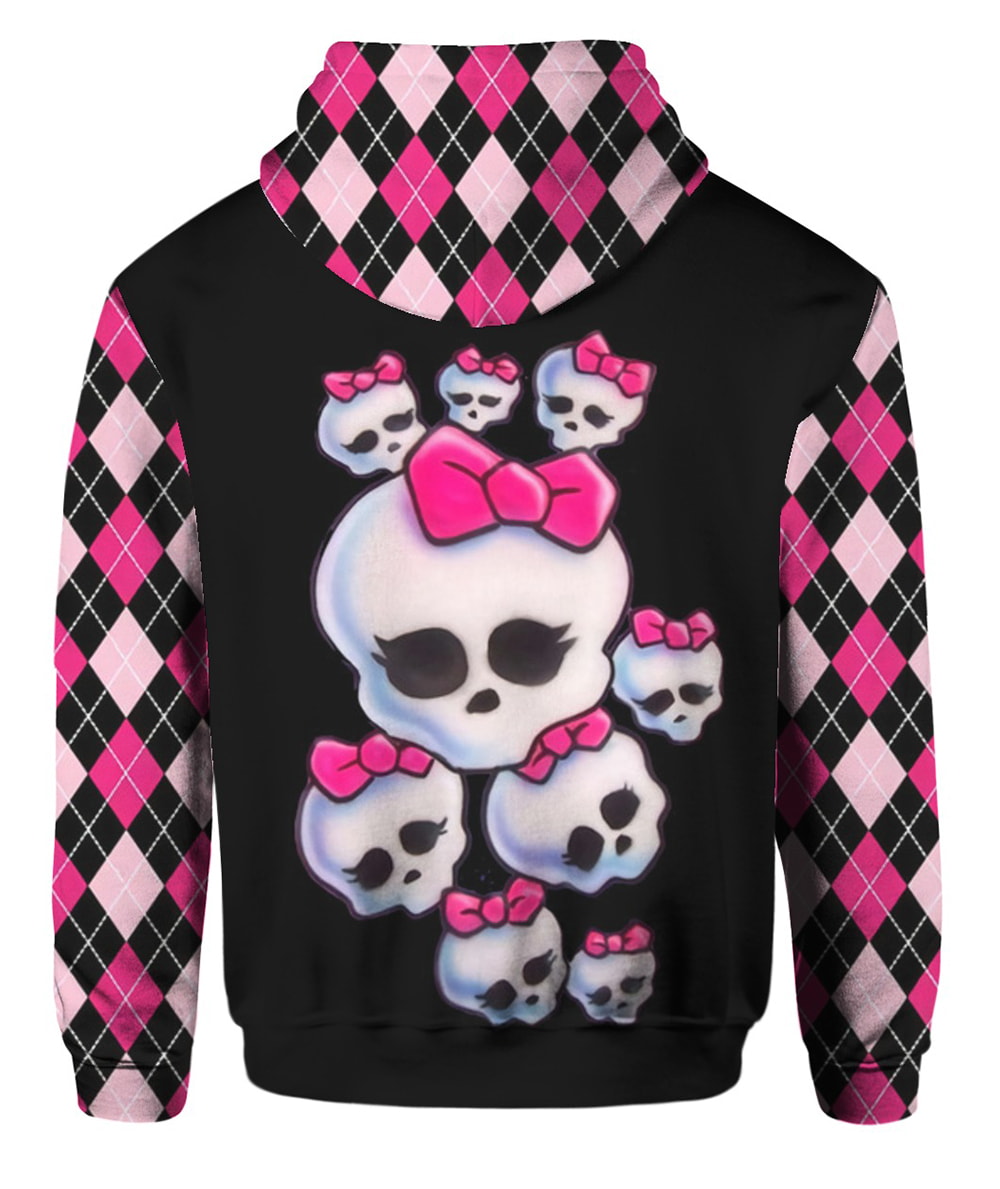 Cute Sugar Skull 3D T-Shirt, Hoodie, Zip Hoodie, Sweatshirt For Mens And Womans