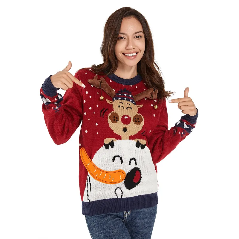 Happy To See You Mens Funny Ugly Christmas Sweater