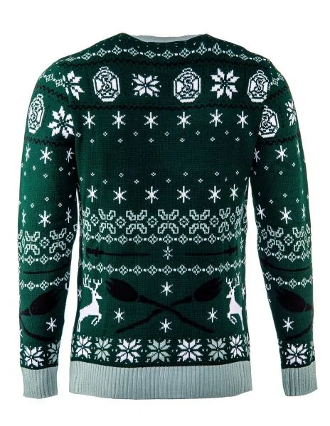 Slytherin Sleigh Bells Ugly Christmas Sweater