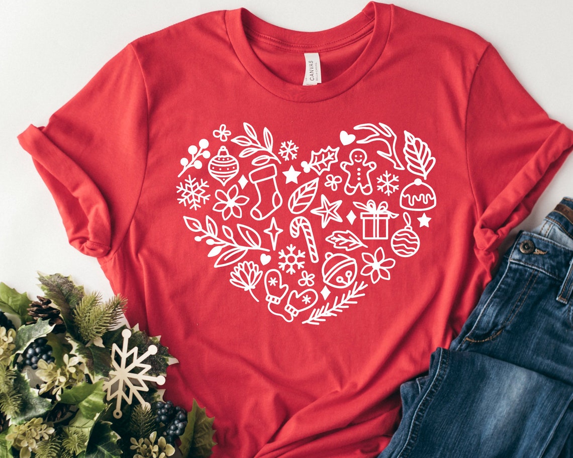 Merry Christmas Heart Shirt