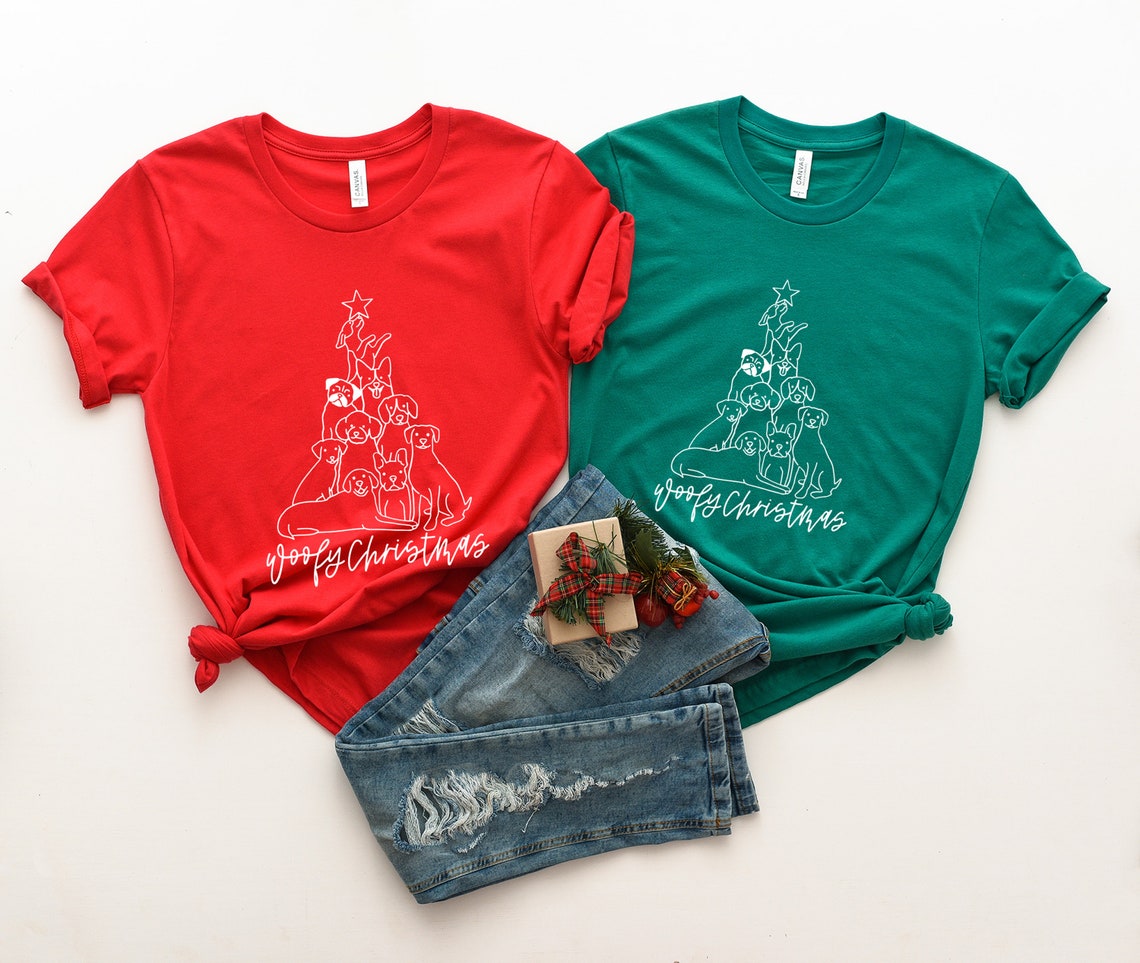 Merry Dogmas, Christmas Dog T-shirt, Dog Tree Shirt