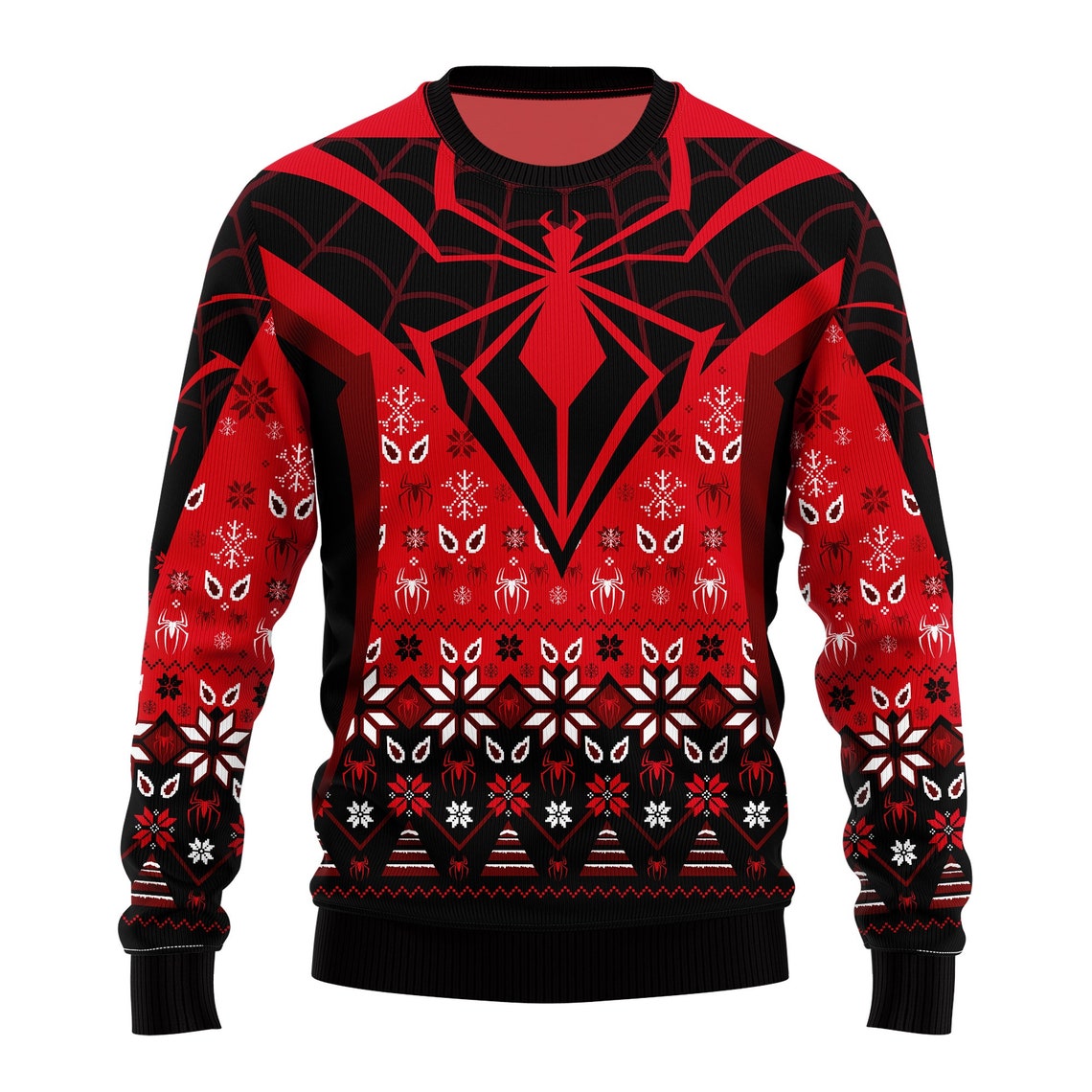 Christmas Spiderman Sweater Superhero Xmas