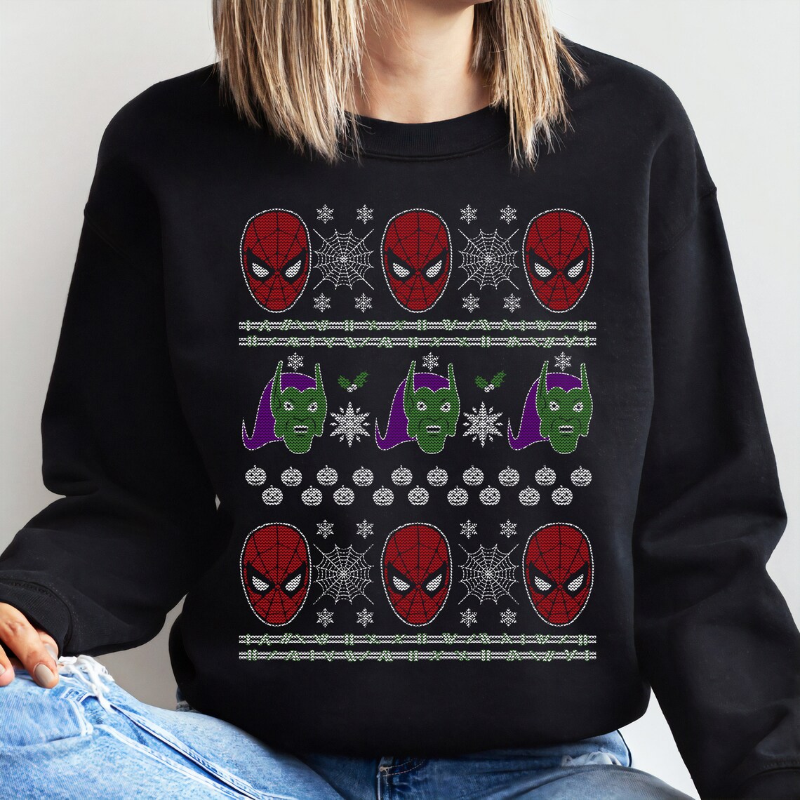 Spider-Man Ugly Christmas Sweater Graphic