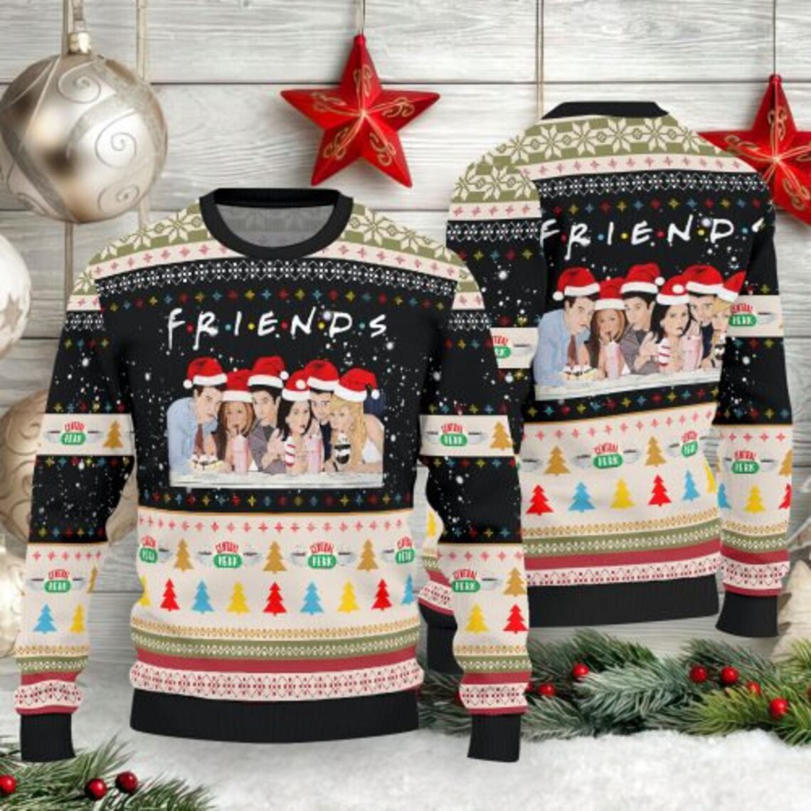 Friends TV Show Ugly Christmas Sweater