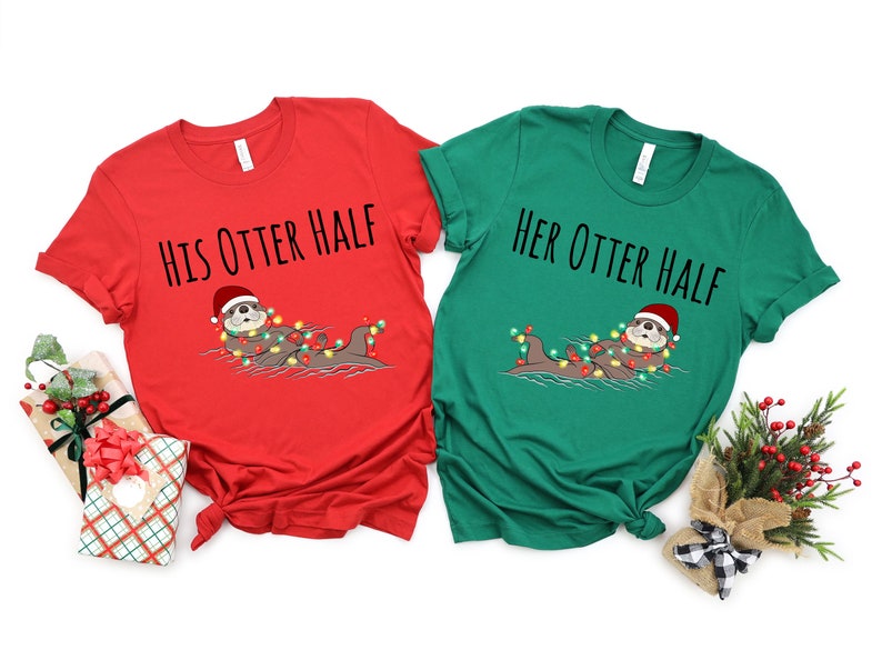 His and Her Christmas Shirts, Couples Christmas Shirts