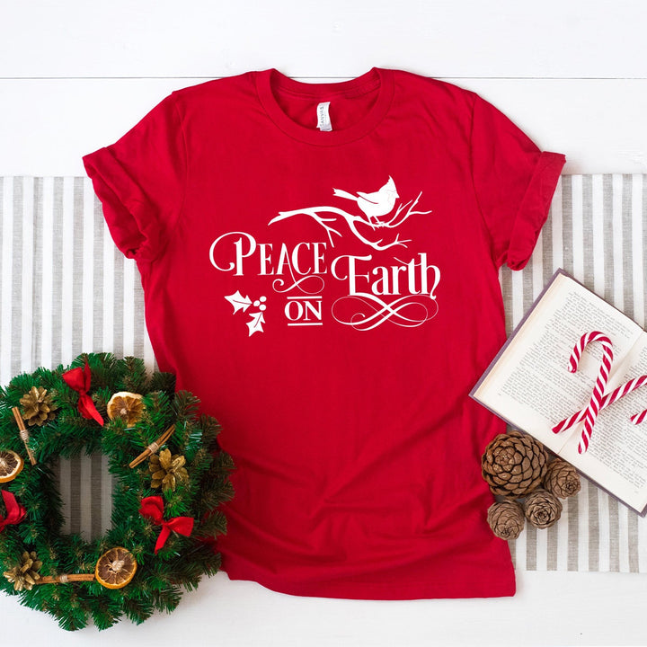 Peace On Earth T-Shirt, Christmas 2023 Tshirt, Peace Shirt, Animal Peace Shirt, Funny Christmas Shirt