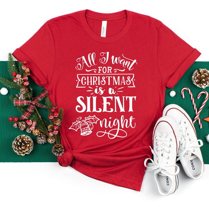 Christmas Shirts, Christmas is a Silent Shirt, Gift for Christmas, Christmas 2023 Shirt, Santa Claus Shirt, Santa Shirt, Xmas Party T-Shirts