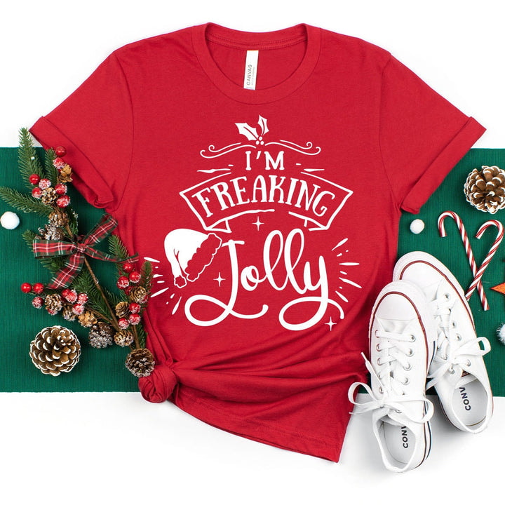 Christmas shirt, I'm Freaking Jolly T-Shirt, Christmas gift, Holiday Shirt, Funny Christmas Shirt, Christmas 2022, Santa shirt, Jolly shirt