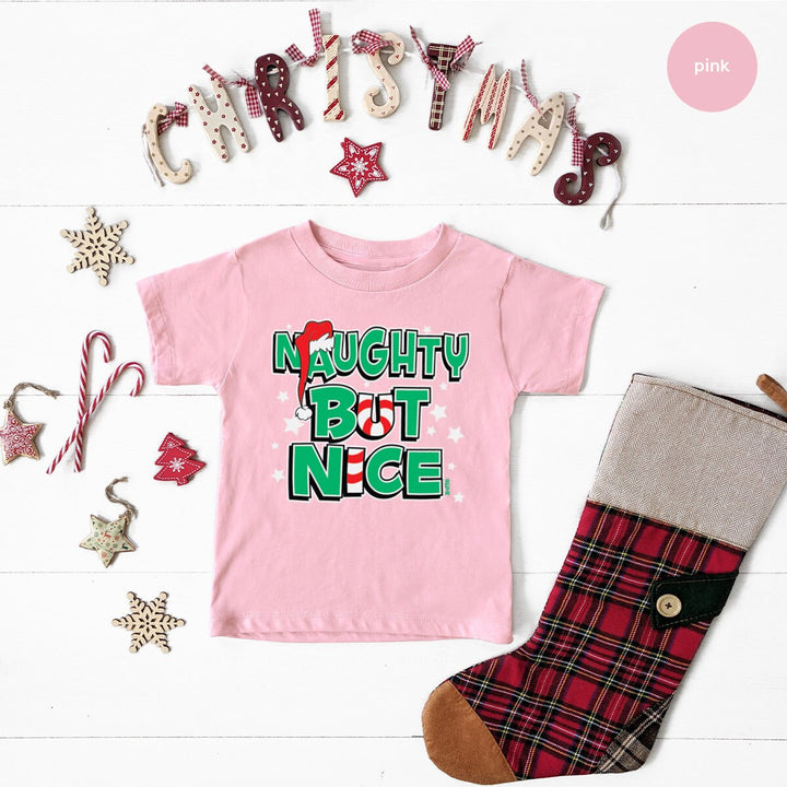 Naughty Nice Shirt, Cute Christmas Shirt, Holiday Shirt, Funny Christmas Shirt, Christmas 2022 Shirt, Happy Holla Days, Gift Xmas, Fall Tee