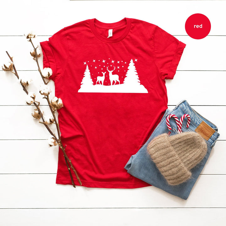 Christmas Deer Shirt, Christmas Party Tee, Christmas 2022 Shirt, Christmas Fall Shirt, Gift For Christmas, Santa Claus Shirt, Christmas Tee
