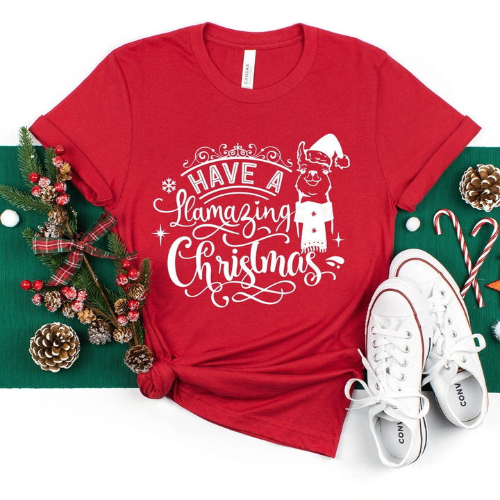 Christmas 2023 T-Shirt, Christmas Llama Shirt, Have A Amazing Christmas Shirt, Funny Llama Shirt, Christmas Holiday Shirt, Xmas Party Tee