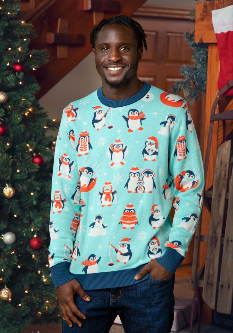 Adult Penguins Ugly Christmas Sweater