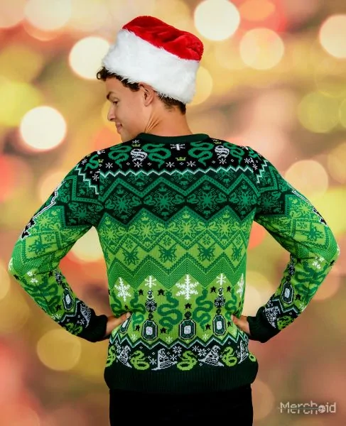 Slytherin Round The Christmas Tree Christmas Sweater