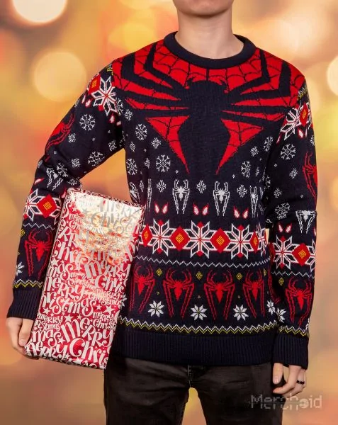 Tis The Season To Be Spidey Ugly Christmas Sweater