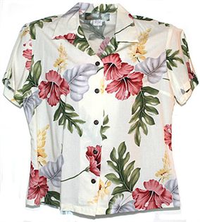 Monstera Cream Hawaiian Shirt