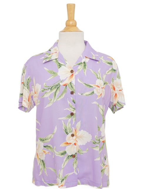 Retro Orchid Lilac Hawaiian Shirt