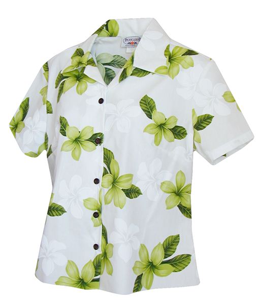 Plumeria Lime Hawaiian Shirt