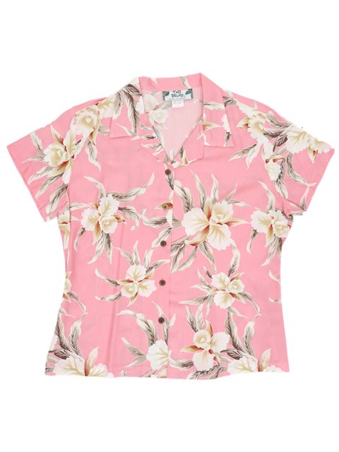 Retro Orchid Pink Hawaiian Shirt