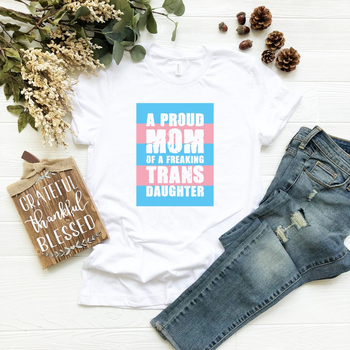 A Proud Mom Trans Daughter, Lgbtq Proud Parent Shirt