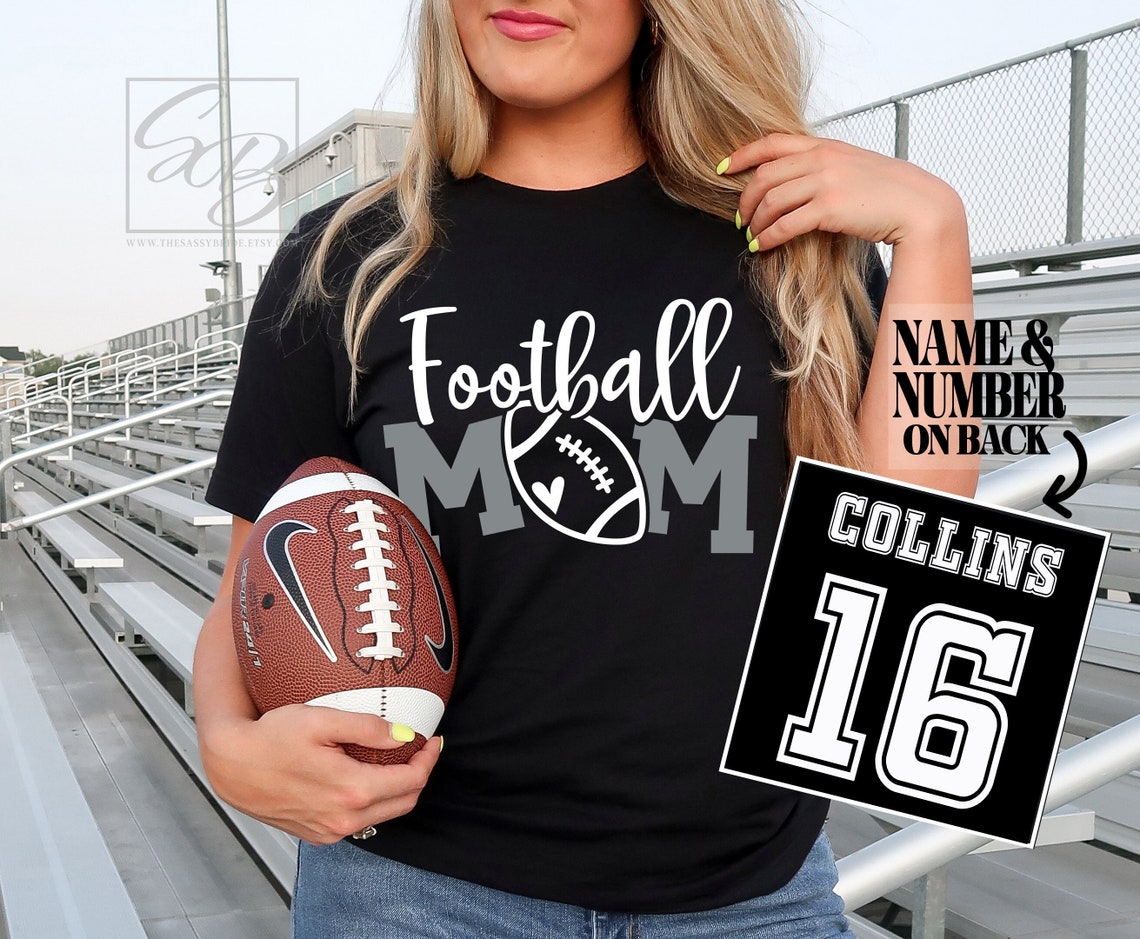Football Mom Shirt, Football Shirt Heart