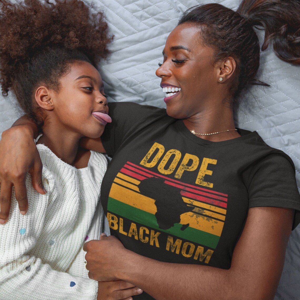 DOPE BLACK MOM Black Mother's day T-Shirt