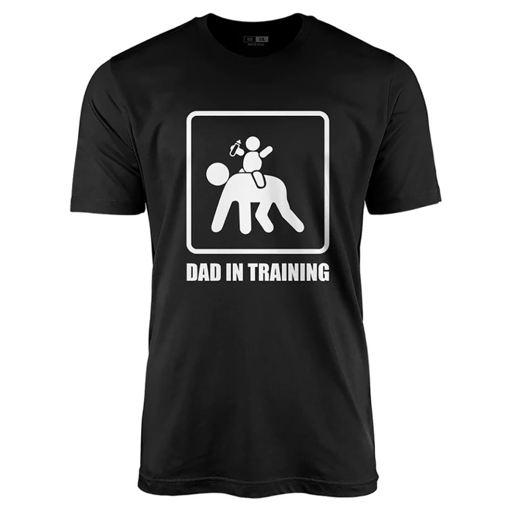 Dad in training shirt