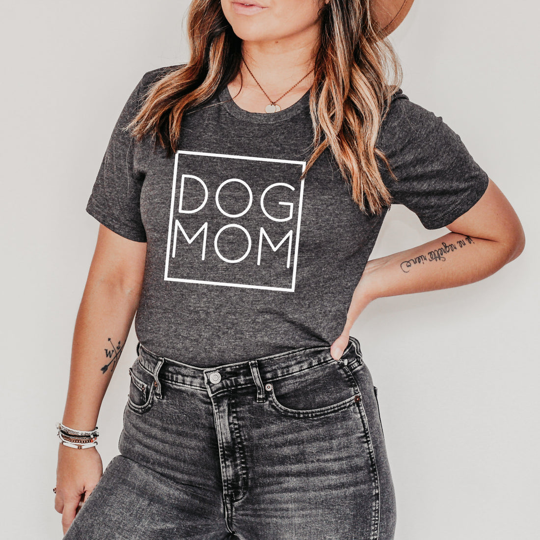 Dog Mom Square Tee