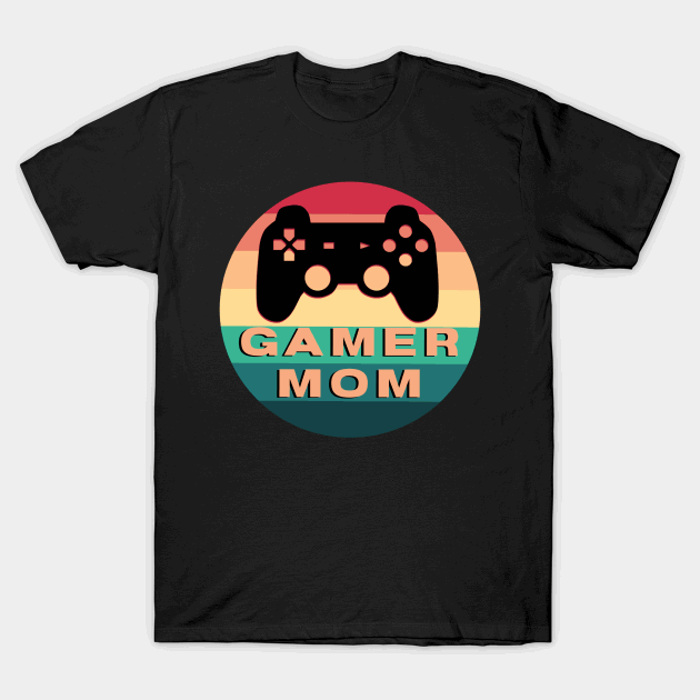 Gamer Mom Vintage Sunset Gamer T-Shirt