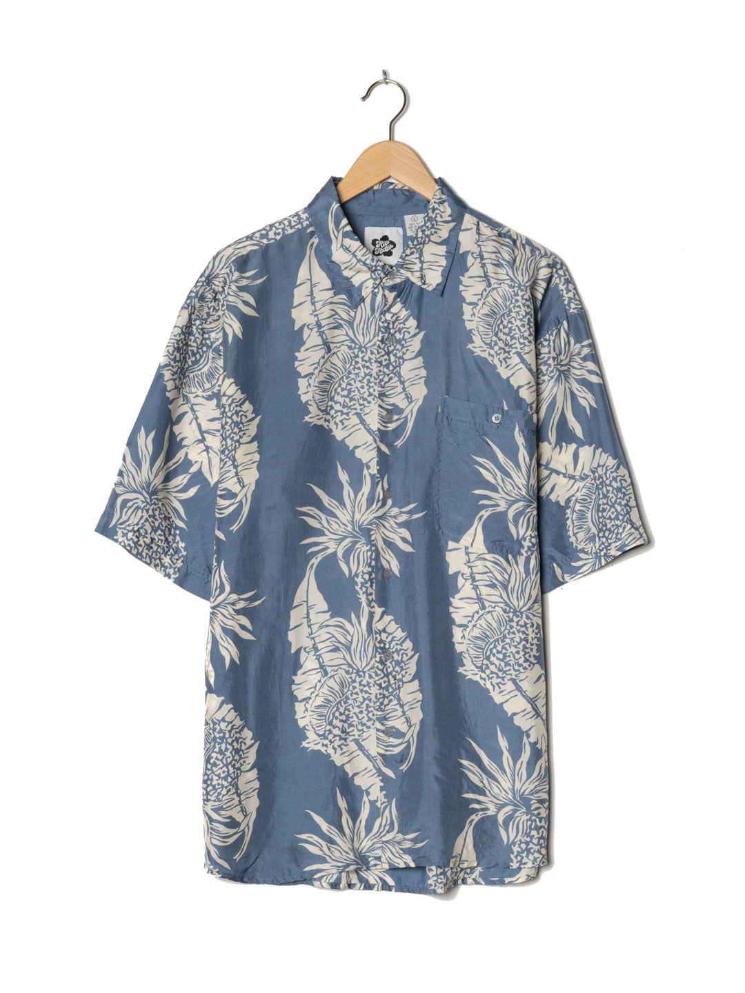 Hilo Hattie Blue Hawaiian Shirt