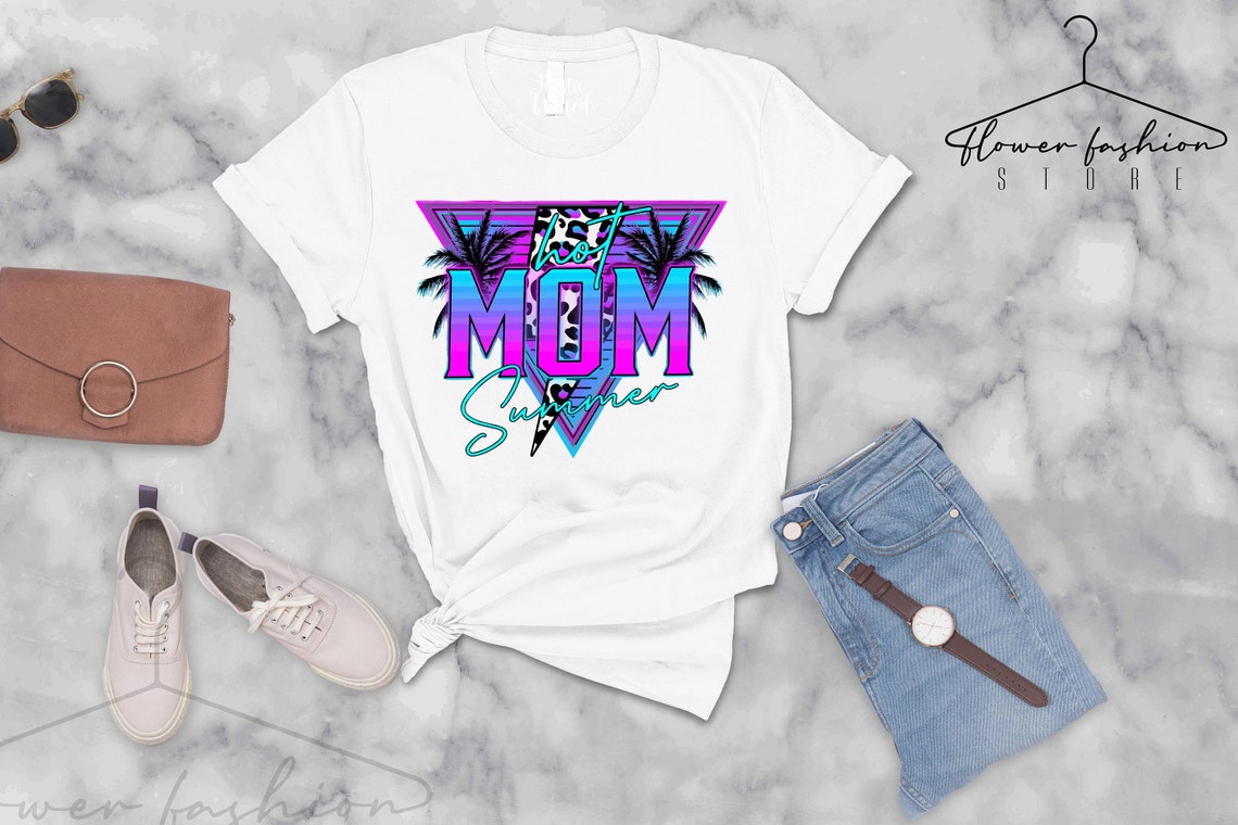 Neon Hot Mom Summer Shirt