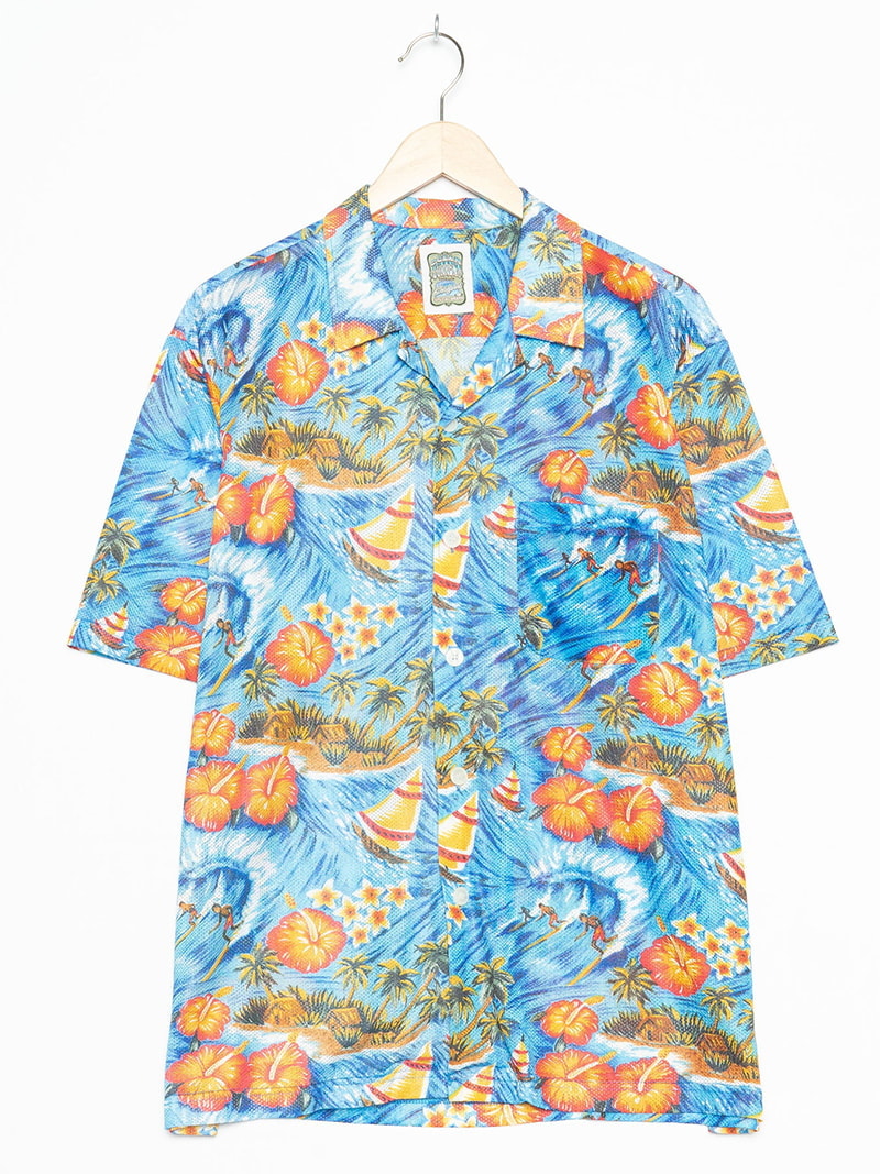 Ocean Current Mixed Colours Hawaiian Shirt