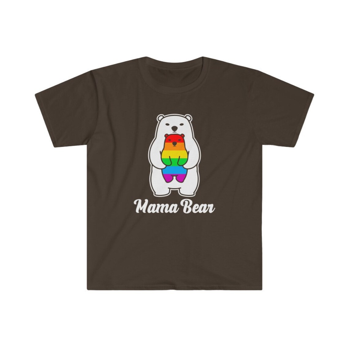 Pride Mama Bear T-Shirt Rainbow Mama Bear - StirTshirt