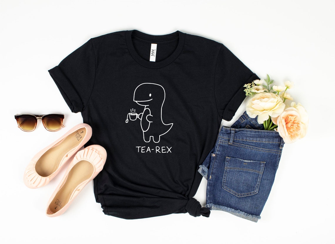 Tea-Rex Cute Dinosaur Shirt