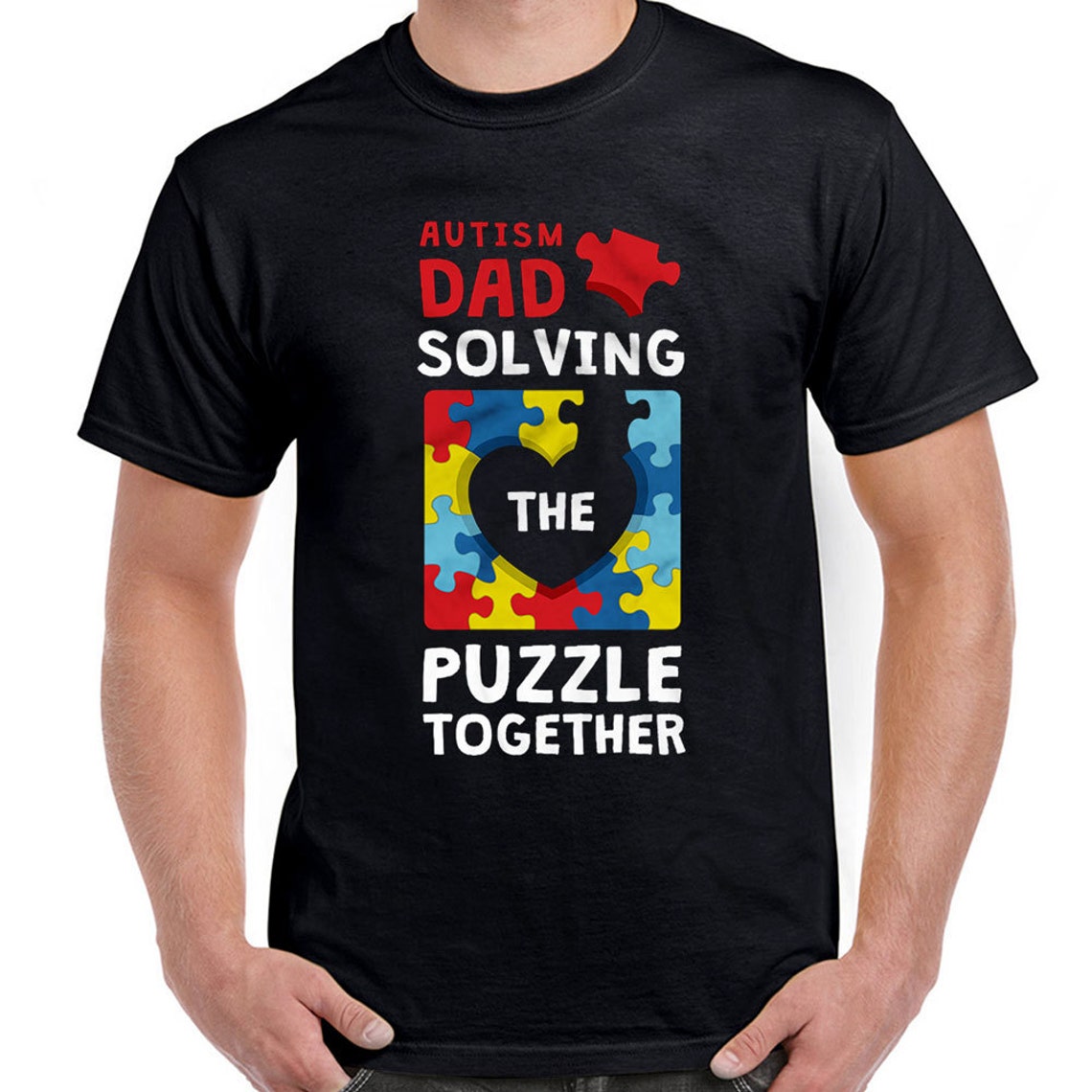 Autism Awareness Shirt Autism Dad Puzzle Piece