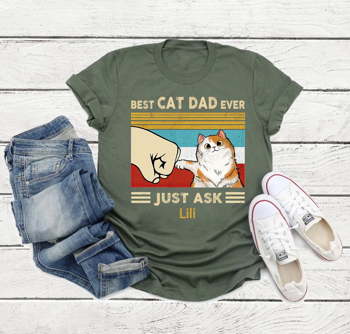Best Cat Dad Ever T-shirt, Cat Dad Shirt
