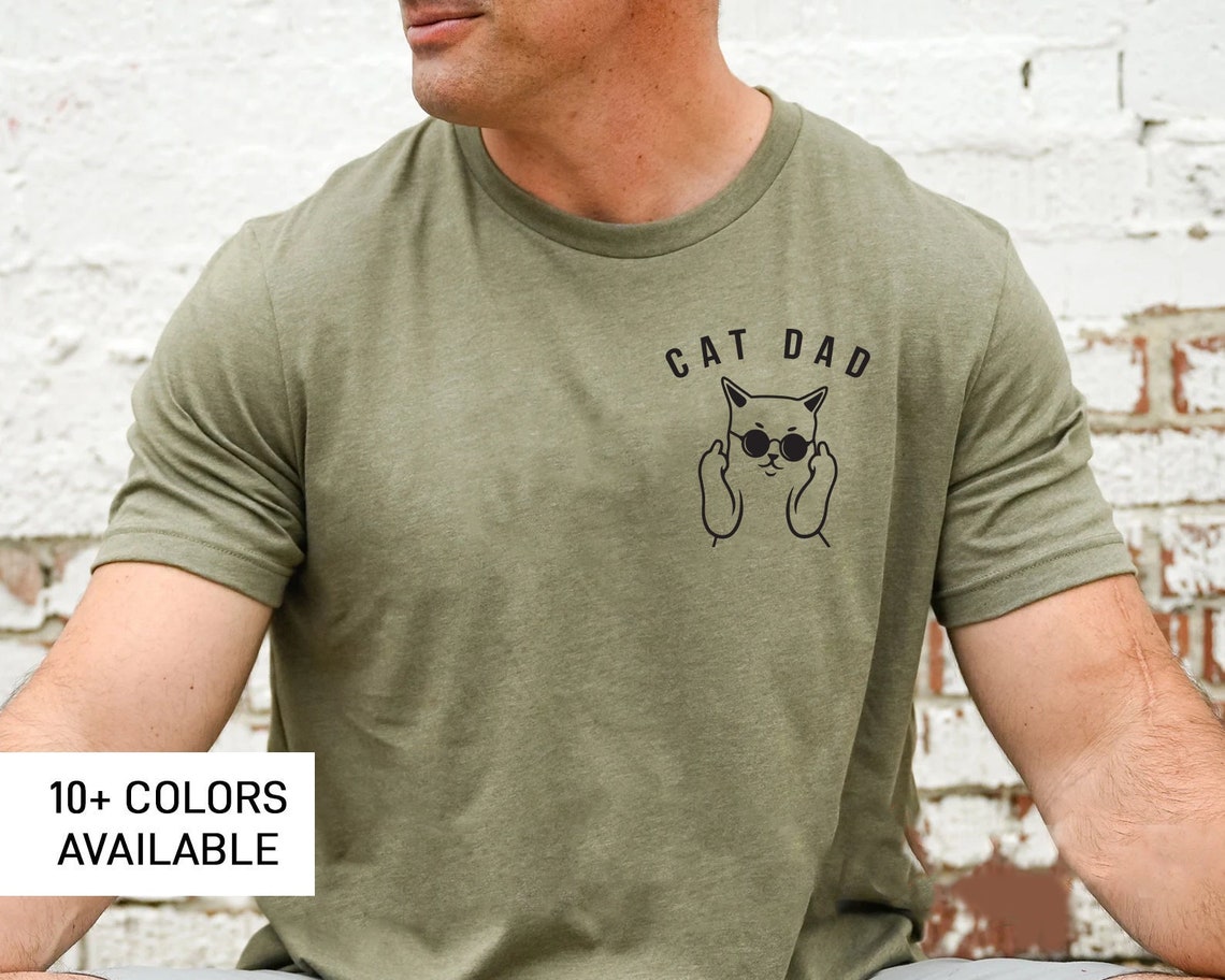 Cat Dad T-Shirt, Cat Lover Shirt, Funny Cat Tee