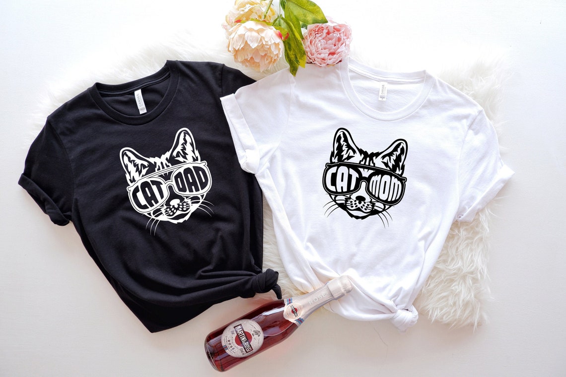 Cat Mom Cat Dad Shirt, Fathers Day Shirt