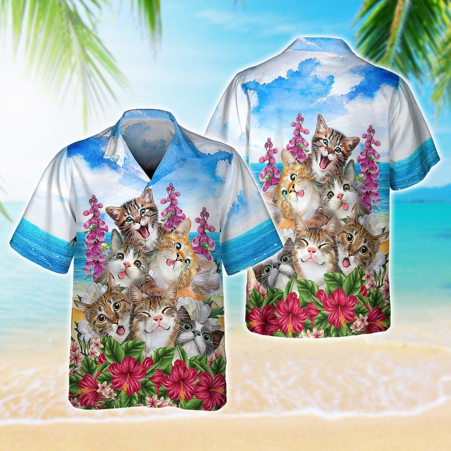 Cats Smile Hawaiian Shirt, Family Hawaiian Shirts For Men And Women Hawaiian