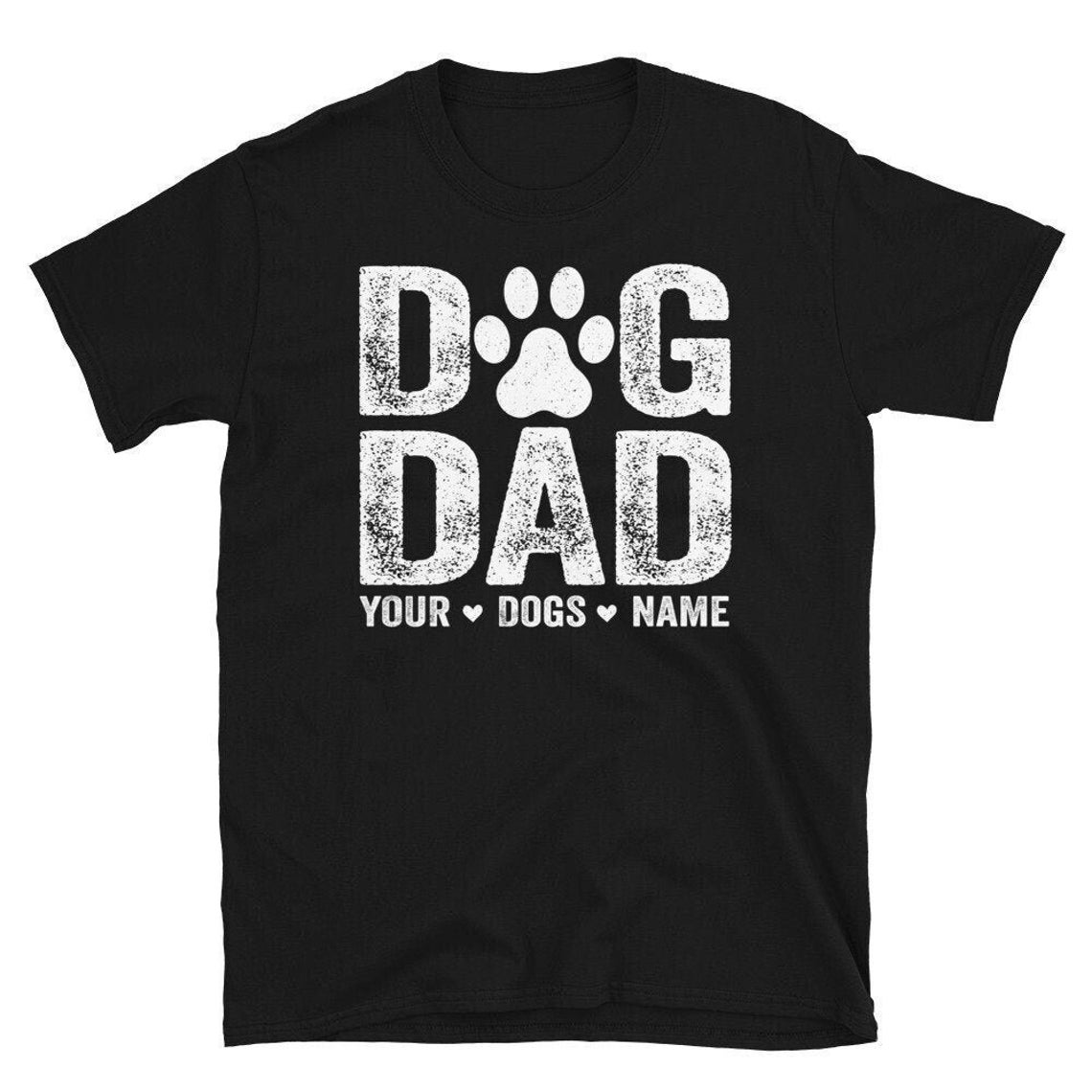 Custom Dog Dad Shirt with Pet Names