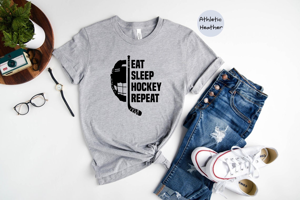 Eat sleep hockey repeat shirt, Hockey Shirt