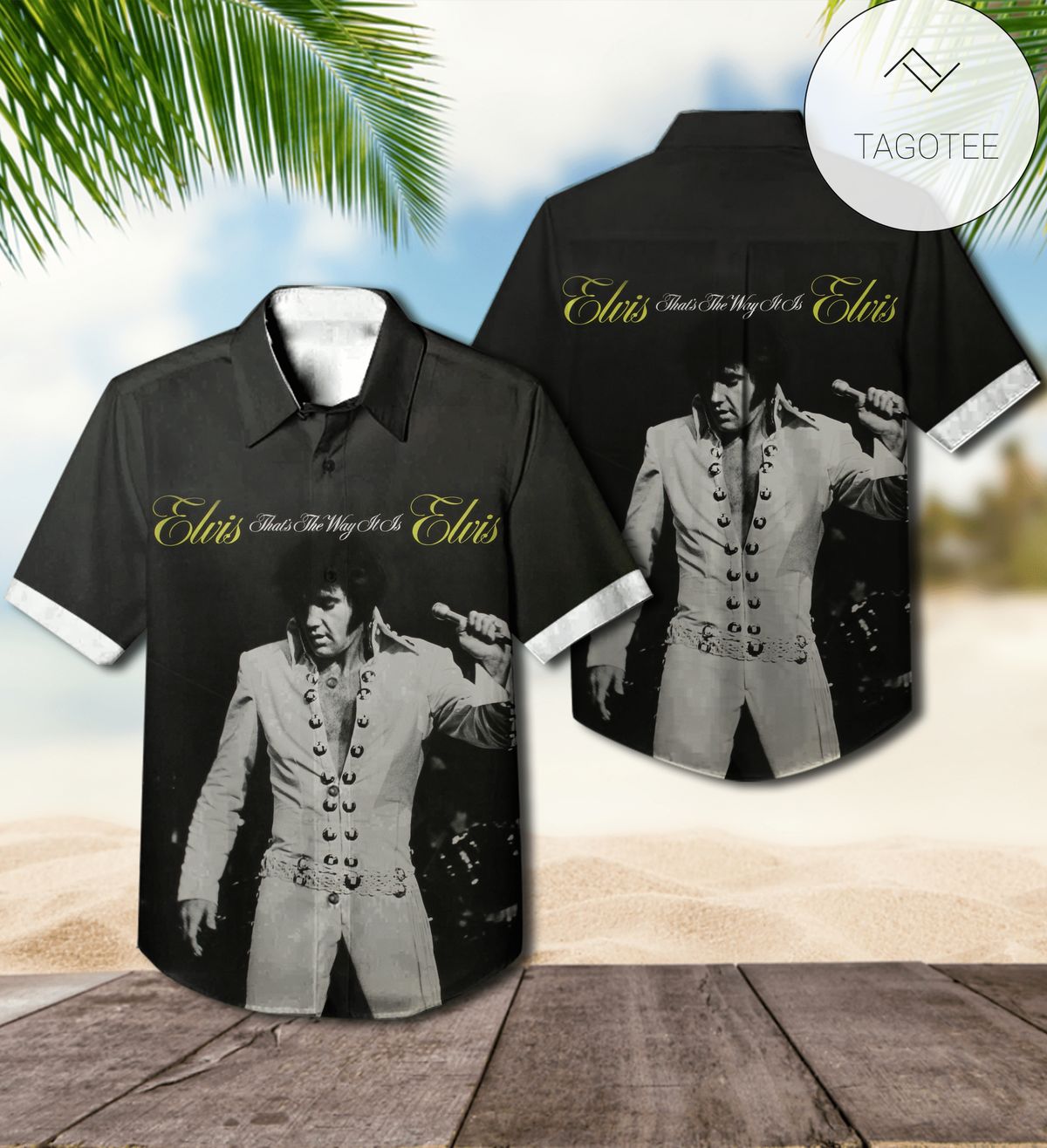 Elvis Presley Thats The Way It Is Album Cover Hawaiian Shirt