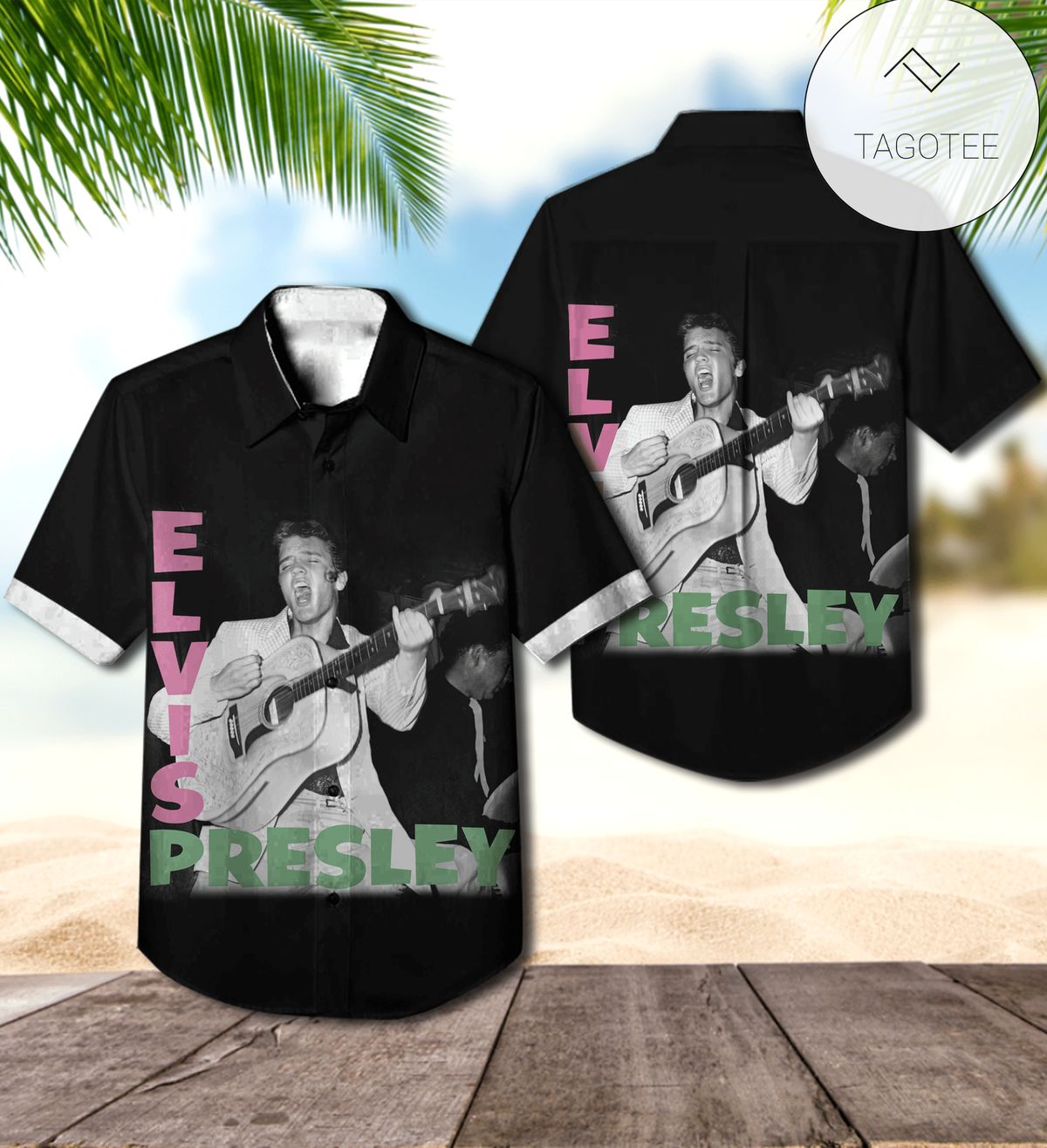 Elvis Presley The Debut Studio Album Cover Hawaiian Shirt